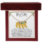 MOM - Personalized Baby feet with Birthstones