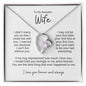 To My Beautiful Wife Forever Love Necklace